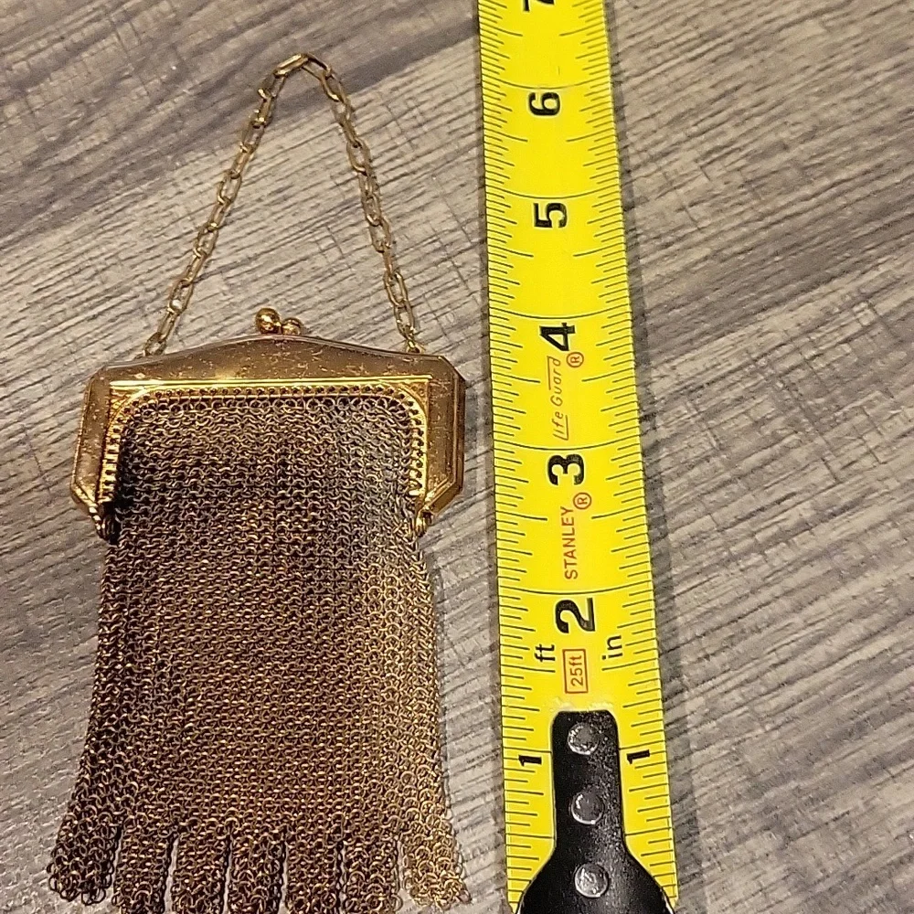 Whiting & Davis Mesh Chain Maille Antique Coin Purse/ GUC